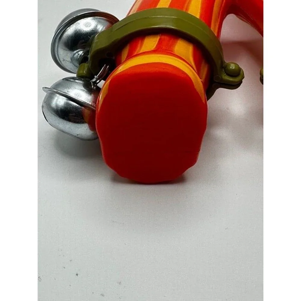 Cheerful Ladybug Toy with Jingle Bells and Striped Legs